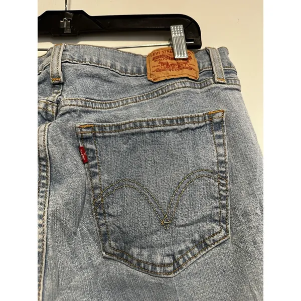 VTG Y2k Levi's 550 Jeans Women 18M Light Wash Relaxed Bootcut Grunge Streetwear - Image 11