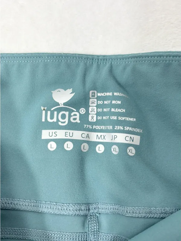 Iuga High-Waist Active Leggings in‎ Dusty Teal Size L - Image 4