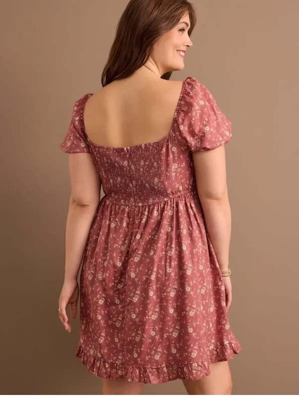 Arula Kate Cotton Floral Mini Dress SO Cute NWT 1X - Image 2