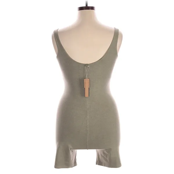 NWT SKIMS Neutral Taupe Sleeveless Bodycon Romper Size L Stretch Minimalist - Image 2