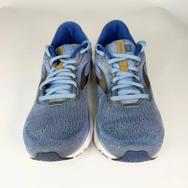 Brooks Glycerin 19 Running Sneakers Shoes Athletic Gym Blue Gold Women 8 - Image 3