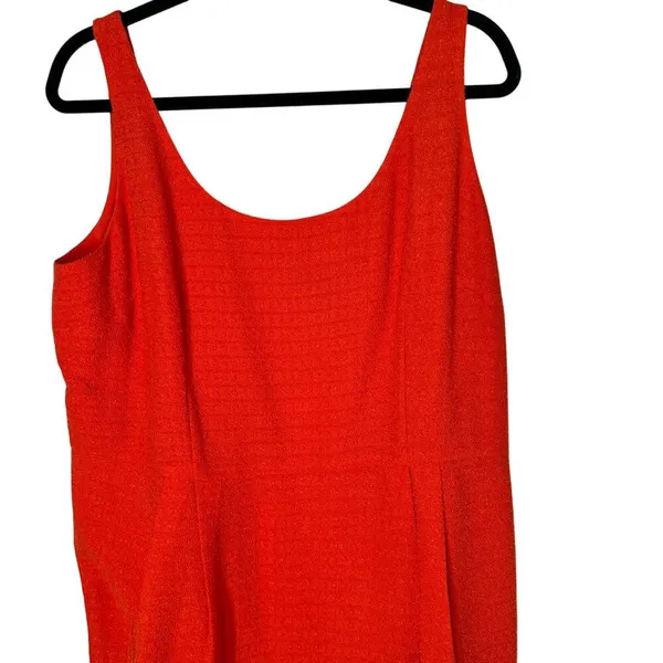 Ann Taylor NWT Women's Orange‎ Mini Dress Size 16 - Image 2
