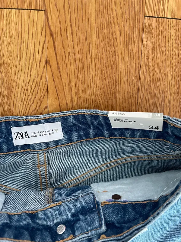 Zara high rise ankle length jeans  - Image 6