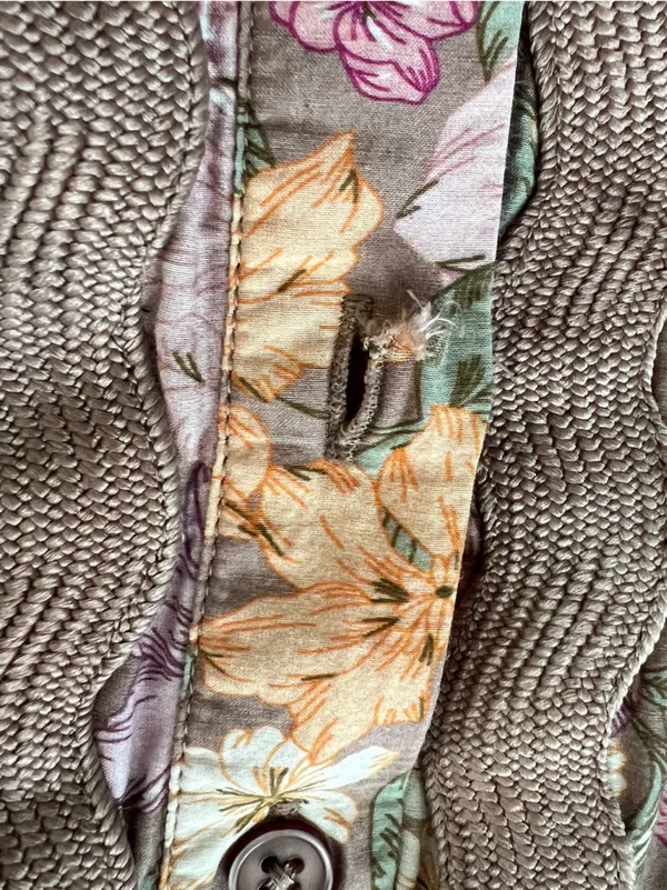 Anthropologie Sundays Evelyn Short Sleeve Dusk Floral Brown Mini Shirt Dress - Image 9