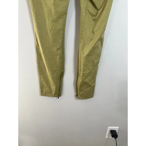 Tracksmith Women Session Pants Avocado Green Heathered Running Joggers Small - Image 4