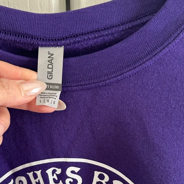 Witches Brew Coffee sweater Purple Size L - Image 3