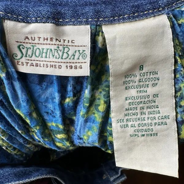 Vintage St. John's Bay Broomstick Maxi‎ Skirt 8 | Boho Festival Coastal Cowgirl - Image 7