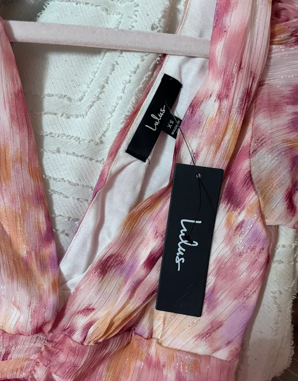 Lulus Flutter Sleeve Mini Dress - Image 3