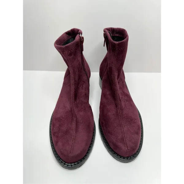 Ron White Boots Size 5.5US 36EUR Wine Giorgi Stretch Side Zip‎ Ankle Booties - Image 4