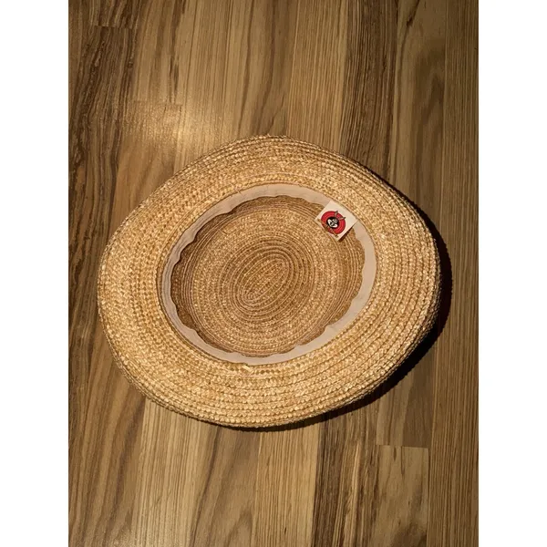 Vintage 1999 Looney Tunes Tweety Bird Straw Sun Hat Patch 90s Gardening - Image 3