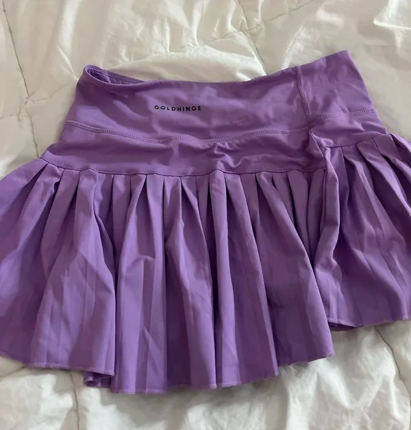Purple Gold Hinge Tennis Skirt - Image 2