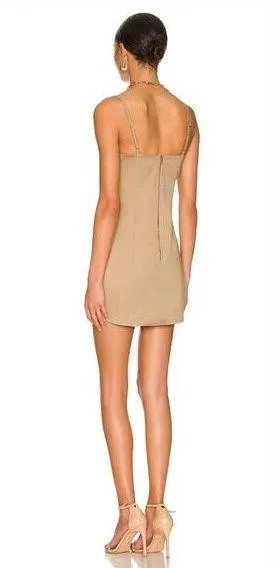 Superdown Renetta Mini Dress in Khaki Small - Image 2