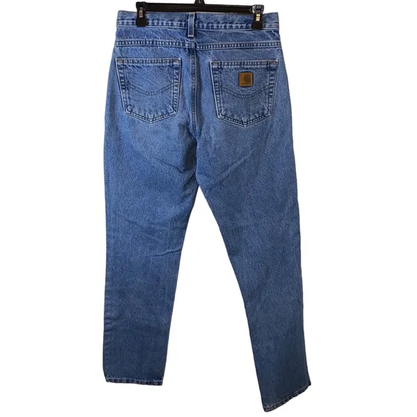 Carhartt Reworked Distressed‎ Jeans Women's 10 30x32 Grunge Patchwork Streetwear - Image 2