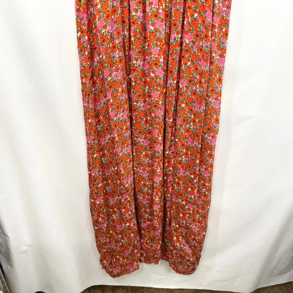 Natural Life XL Tricia Maxi Dress Blue Paisley Red Floral Boho Cottagecore‎ 1836 - Image 8