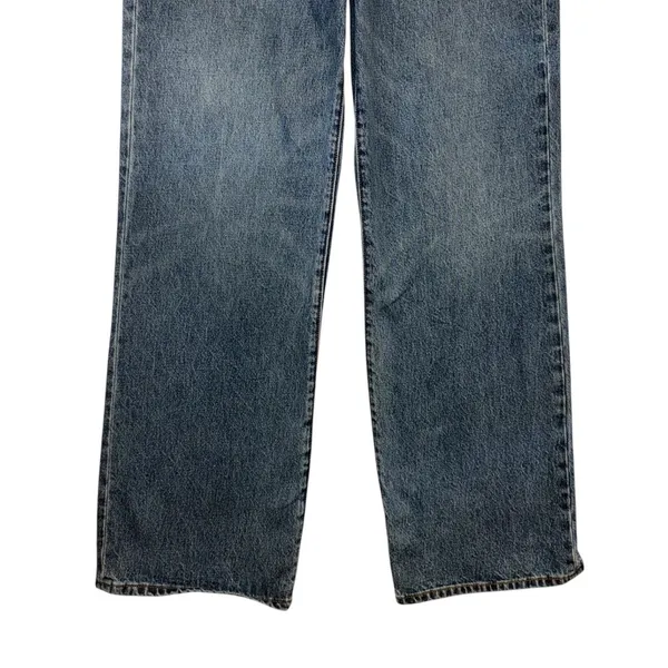 Denim Forum The Farrah Hi-Rise‎ Wide Leg Jeans Blue Size 29 Denim Pants - Image 5