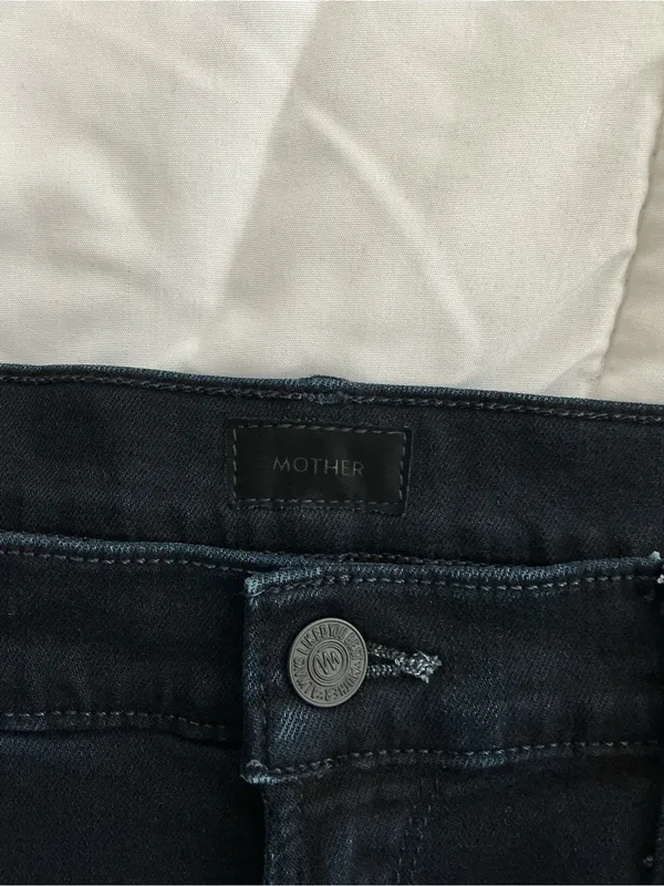 Mother Mid Rise Dazzler Ankle Fray jeans Holding Hands 32 - Image 12