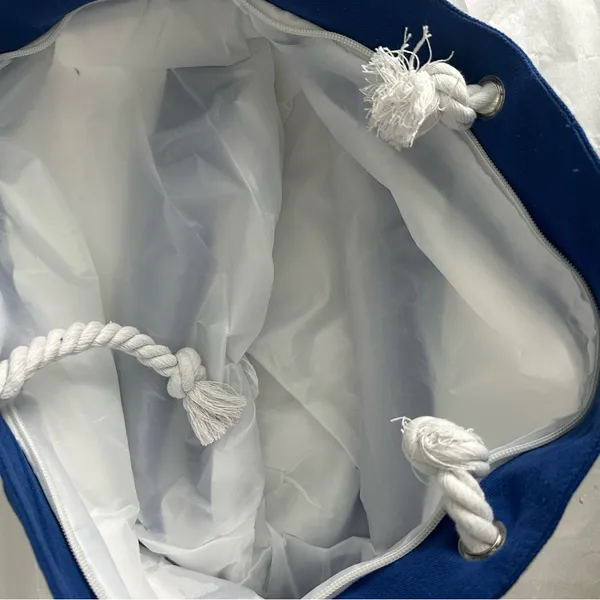 Nautical Blue and White Tote Bag - Image 2