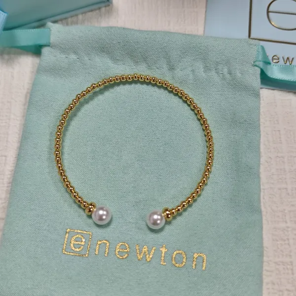Enewton pearl beaded open bangle - Image 3