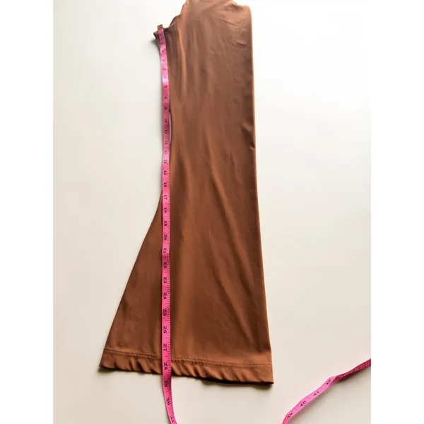 Sunzel Crossover Flare Leggings Terracotta Brown V Waist Yoga Pants Small - Image 5