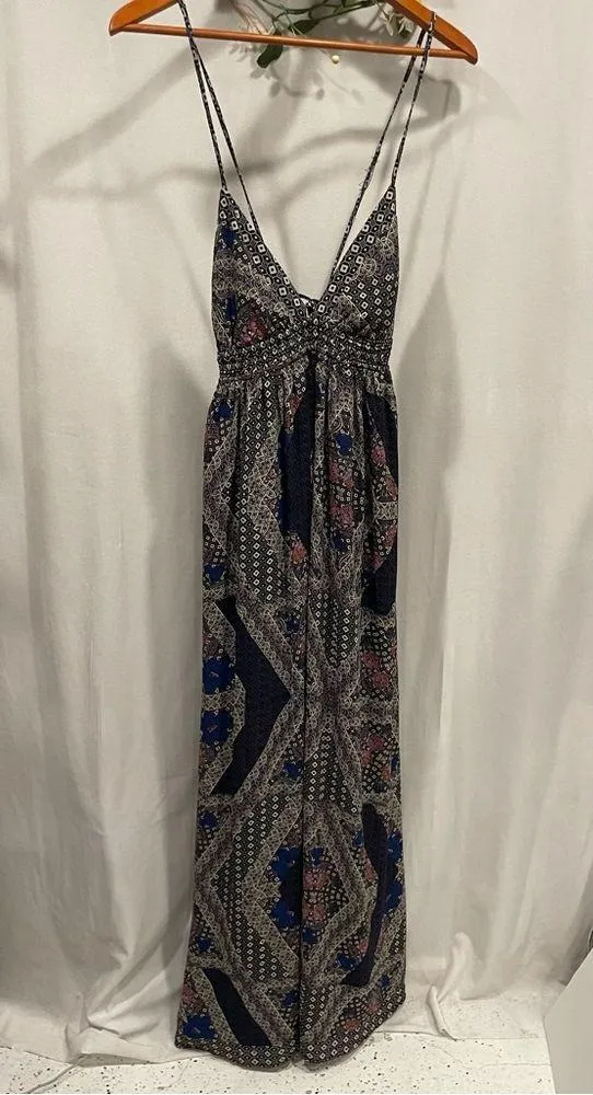 Fire Los Angeles maxi tie strap babydoll dress boho whimsigoth mermaid festival - Image 11