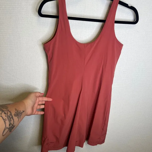 Nike Women Rosey Red Active Tennis Dress Built-in Shorts Pockets Small - Image 2