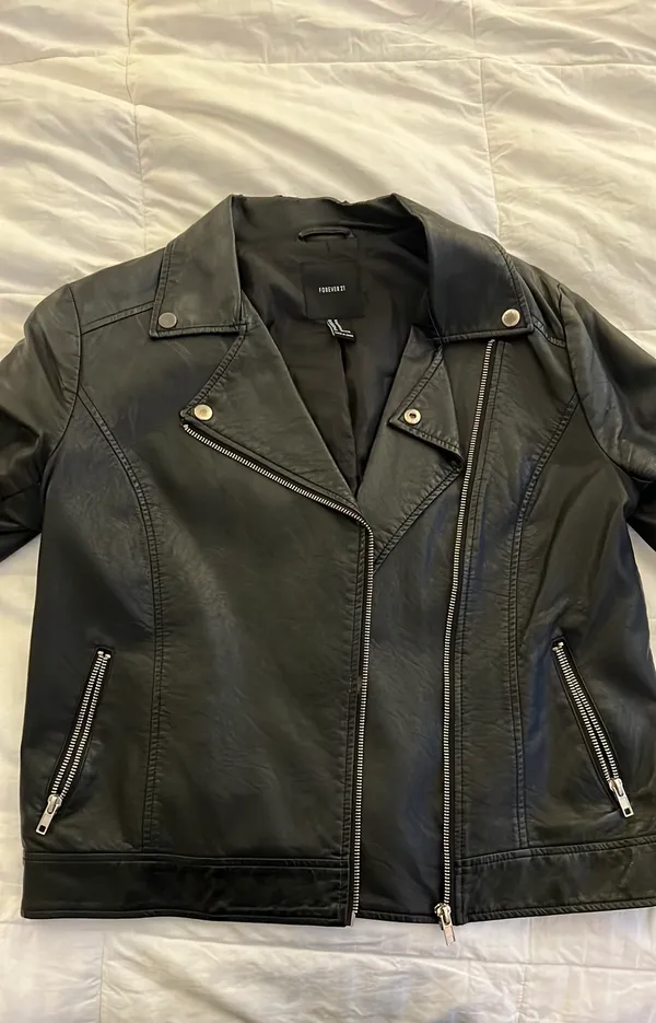 Forever 21 Black Leather Jacket - Image 2