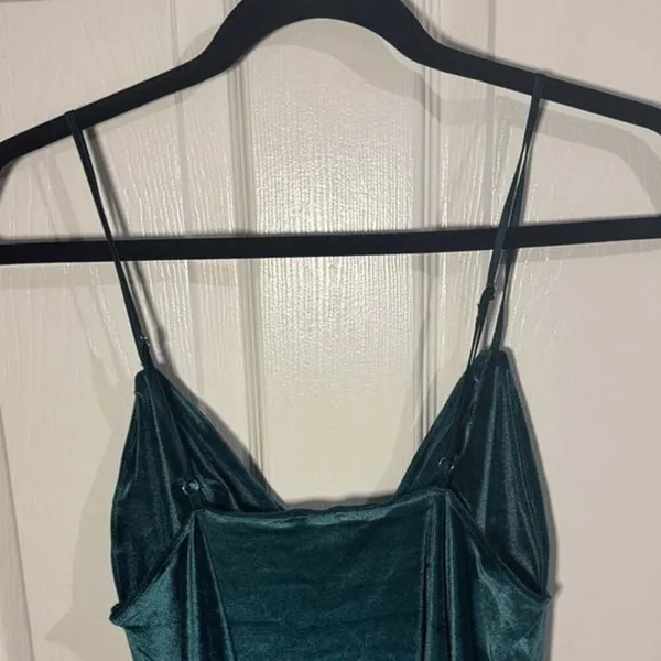 Victoria's Secret Teal Velvet Slip - Image 3
