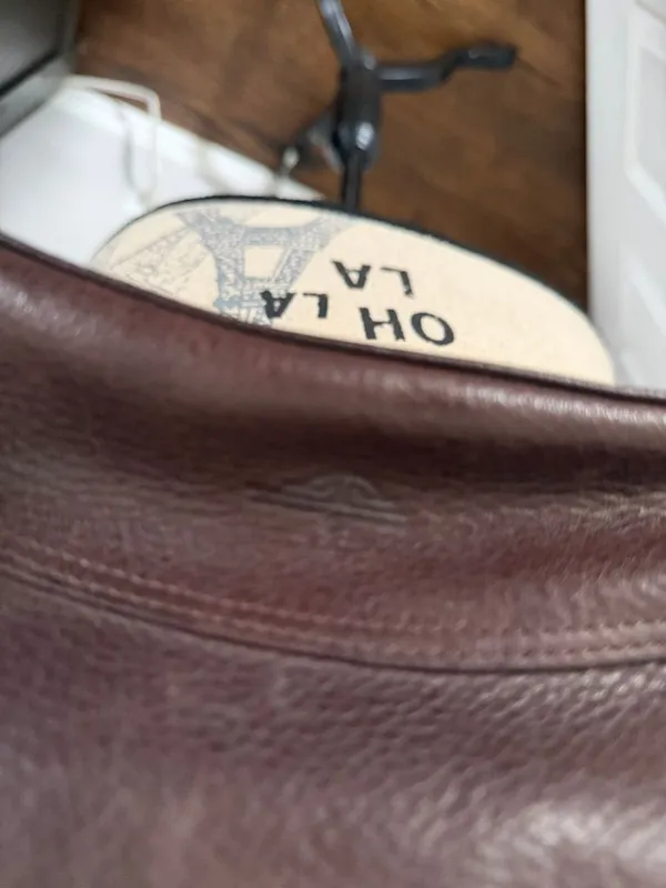 Vintage Dockers Brown Leather Bag Classic Structured Tote - Image 2