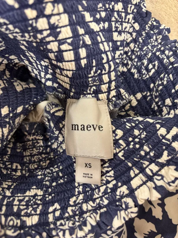 Anthropologie Navy Wide-Leg Palazzo Pants - Image 3