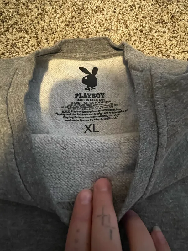 Grey Playboy Sweatshirt - Image 3