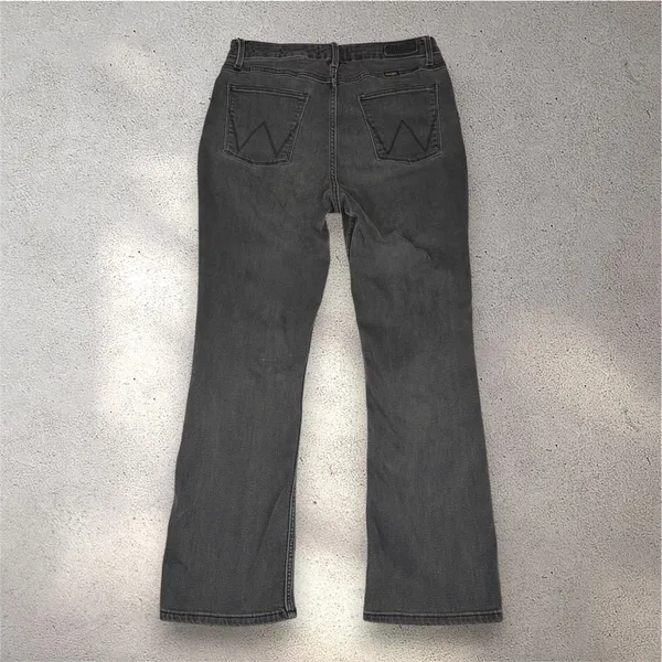 Wrangler High Rise Bold Bootcut Jeans Women's 12x30 Black Western Casual Y2K EUC - Image 3