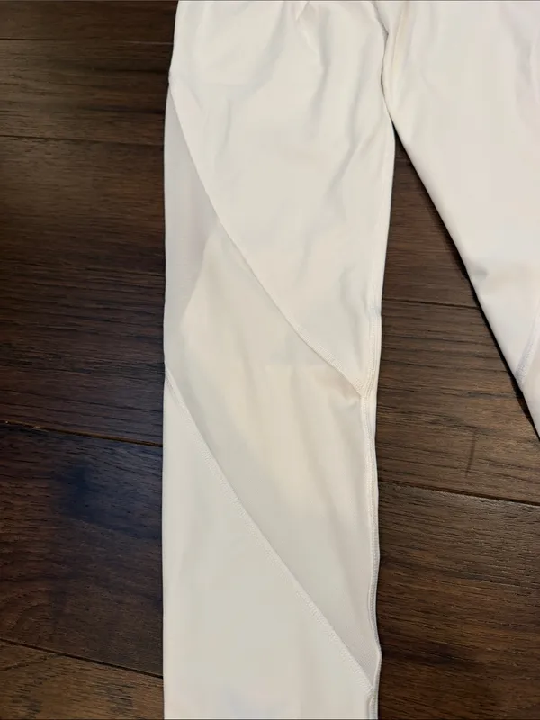 aerie White Hi-Rise 7/8 Offline Leggings Size Large- C47-043 - Image 7