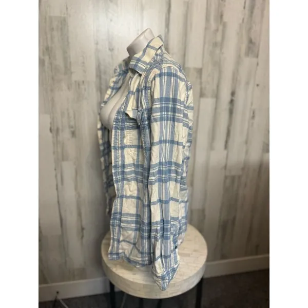 George blue flannel Blue - Image 2