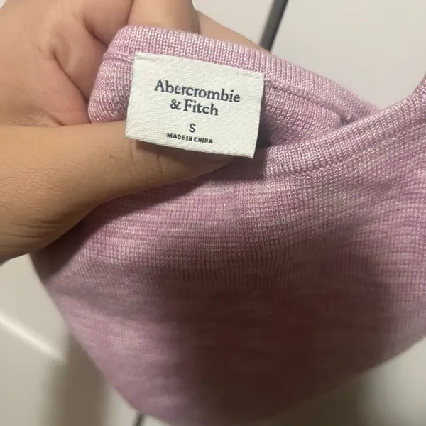 Abercrombie & Fitch Pink Knit Halter Top - Image 3