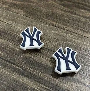 New York Yankees Baseball Team Charm For Crocs Shoe Charms - 2 Pieces - Image 2