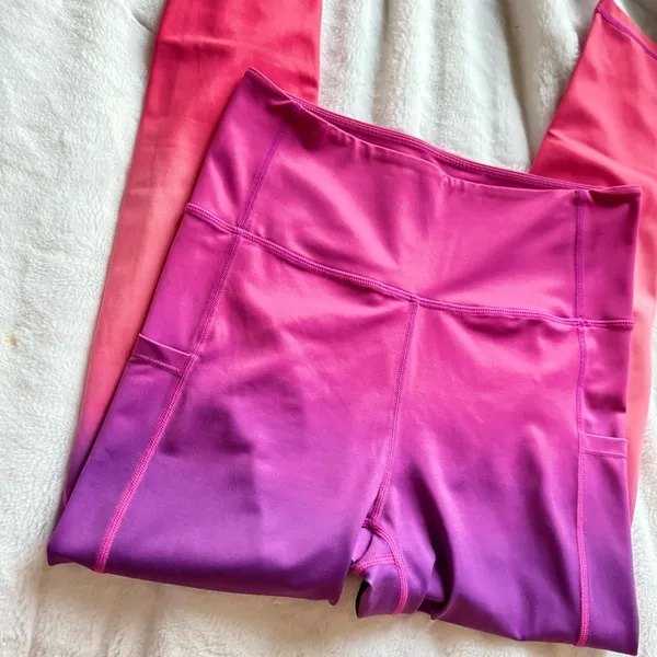 Maven Thread Inspire Ombre Leggings High Waist Pink Purple Size L - Image 10