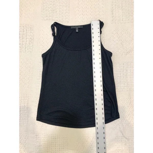 WHBM small ribbed knot strap shimmer tank blouse top TS 3376 - Image 4