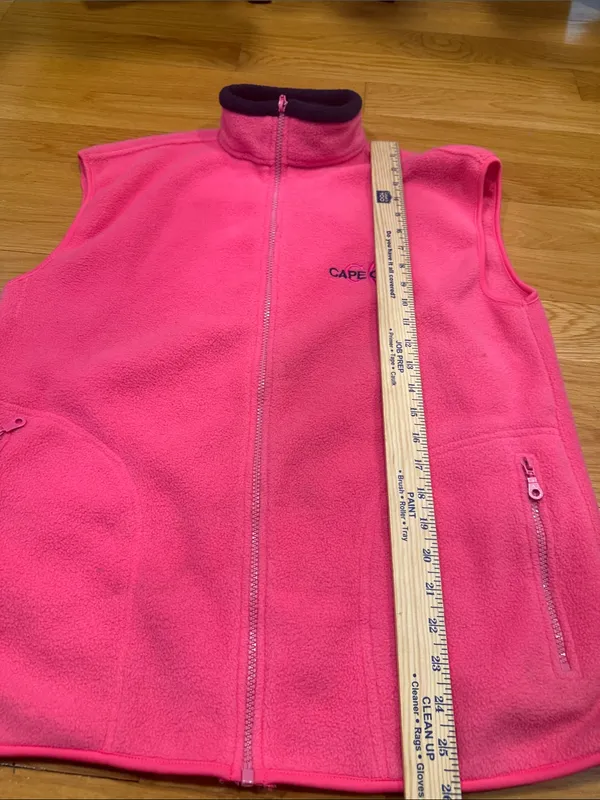 GoGo sports fleece hot pink cape cod women’s vest size large . - Image 5