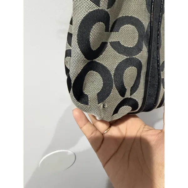 Coach Poppy Signature Black Canvas Double Handle Tote Bag, No. C1020-14530 T - Image 3