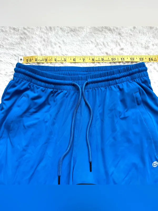 G Gradual Womens Jogger Pants M Blue Zipper Pocket Tapered Running Lounge Travel - Image 8