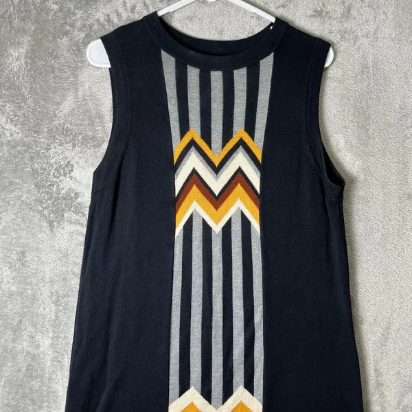 MISSONI X Target‎ Chevron Zig Zag Dress Large Retro Mod 70s Inspired Geometric - Image 2