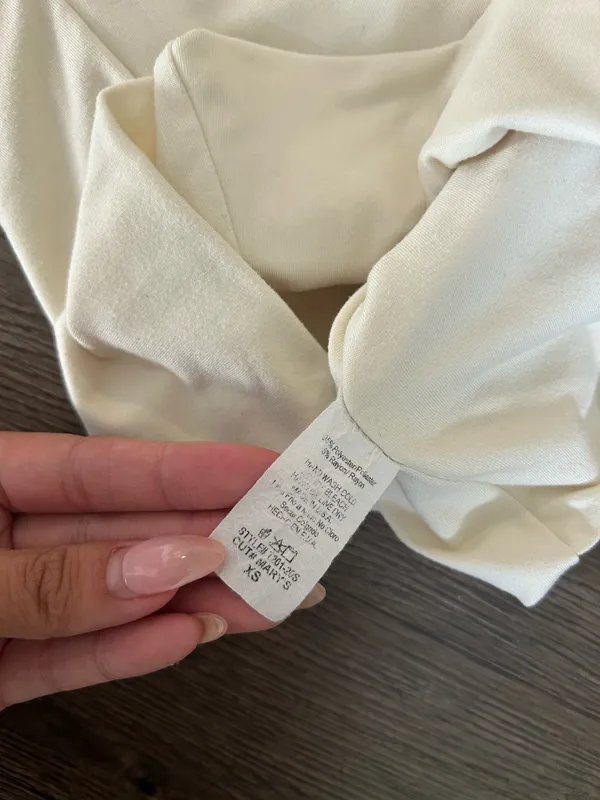 Butter Yellow Fitted Tes Size XS - Image 3