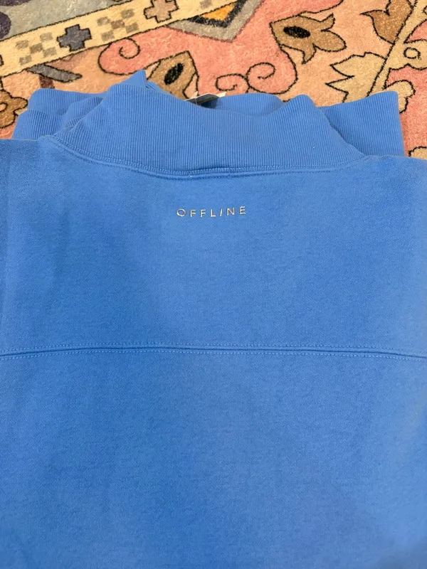 OFFLINE by Aerie Mock Neck sweatshirt blue size xxl - Image 2