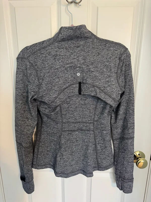 Lululemon Define Jacket Heathered Black 6 - Image 3