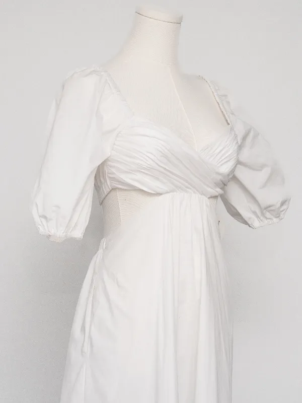 STAUD - Carina Cutout Cotton‎ Midi Dress - Image 9