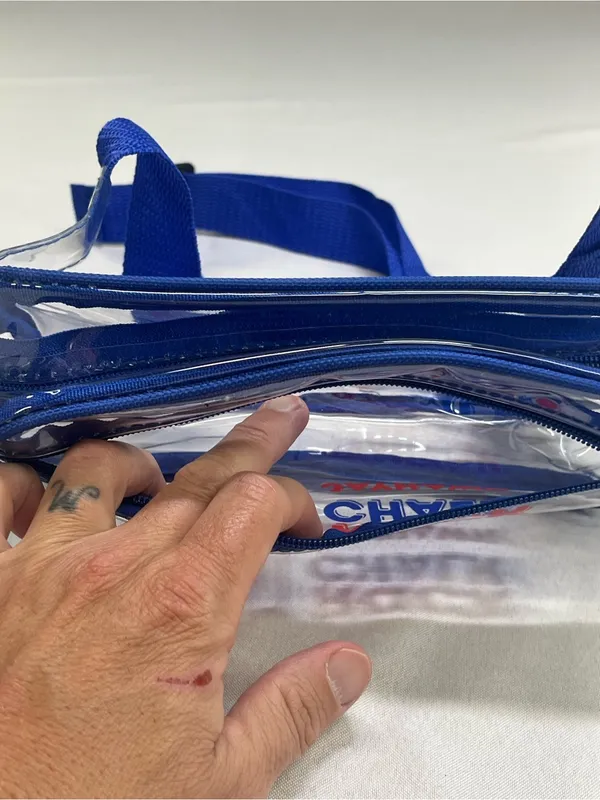 Kansas Jayhawks Clear Fanny Pack Wendy's Promo Stadium Approved Waist Bag - Image 3