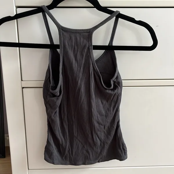 Padded Tank Top from Korea Gray Size XS - Image 2
