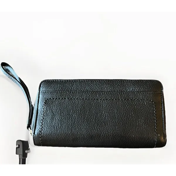 Coach Prk‎ Leather Double Acc Zip Black $258 - Image 2