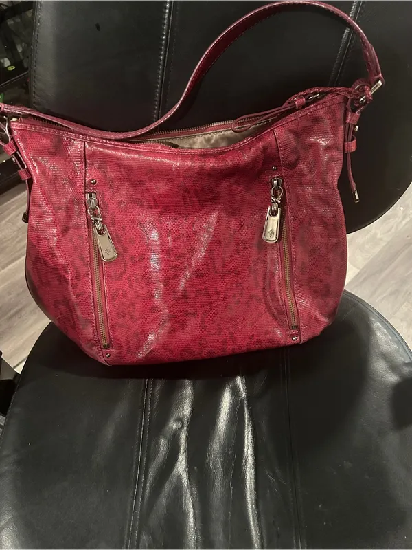 Red faux Leather Shoulder Bag - Cole Haan - Image 6