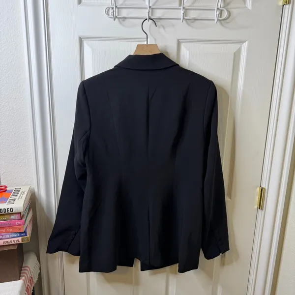 Good American Classic Sculpted Blazer Black Single Button Womens Size 4 / XL‎ - Image 10